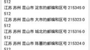 昆山邮编,昆山各区镇邮政编码一览